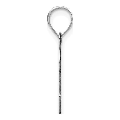 14K White Gold Letter S Pendant – view 3