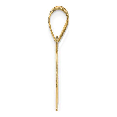 14K Yellow Gold Script Letter A Pendant – view 3
