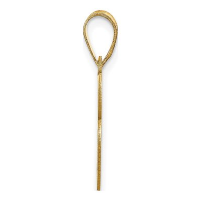 14K Yellow Gold Script Letter B Pendant – view 3