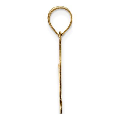 14K Yellow Gold Script Letter G Pendant – view 3