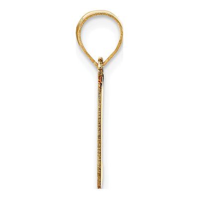 14K Yellow Gold Script Letter L Pendant – view 3