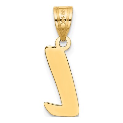 14K Yellow Gold Script Letter L Pendant – view 4