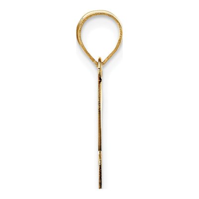 14K Yellow Gold Script Letter S Pendant – view 3