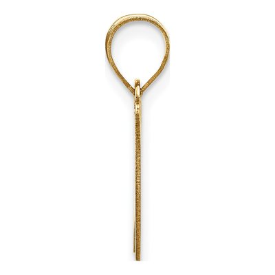 14K Yellow Gold Script Letter W Pendant – view 3
