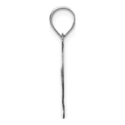 14K White Gold Script Letter G Pendant – view 3