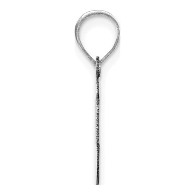 14K White Gold Script Initial I Pendant – view 3