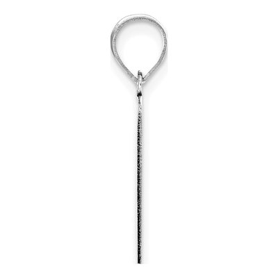 14K White Gold Script Letter J Pendant – view 2
