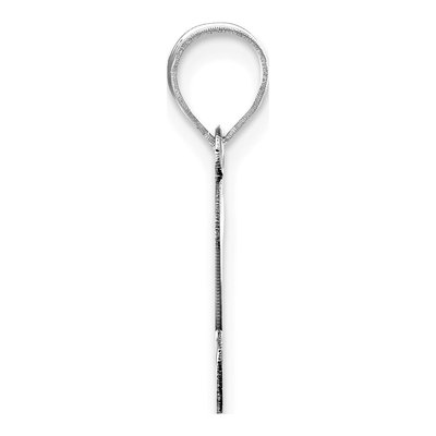 14K White Gold Script Letter S Pendant – view 3