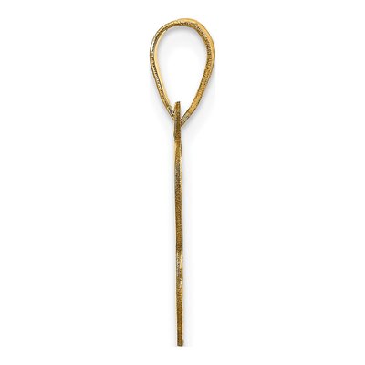 14K Yellow Gold Letter B Pendant – view 3