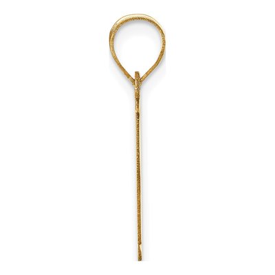 14K Yellow Gold Letter E Pendant – view 3