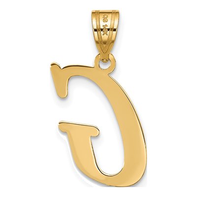 14K Yellow Gold Letter G Pendant – view 4