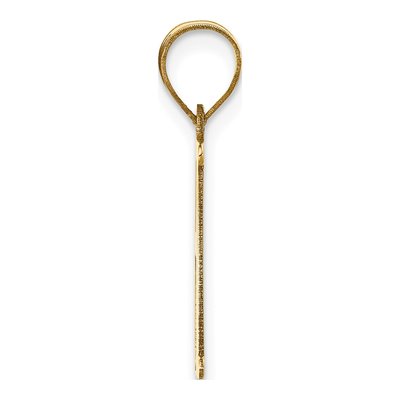 14K Yellow Gold Letter H Pendant – view 3