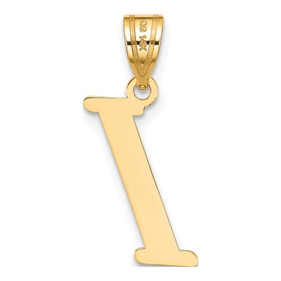 14K Yellow Gold Letter I Initial Pendant – view 4