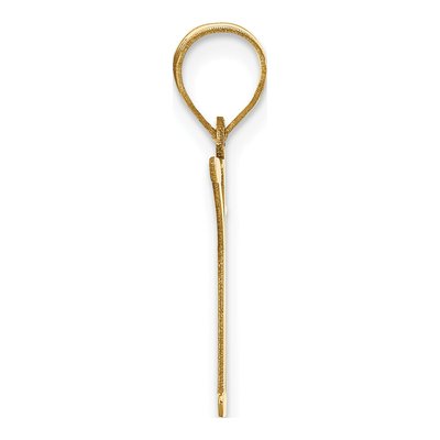 14K Yellow Gold Letter K Pendant – view 3