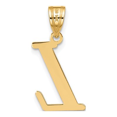 14K Yellow Gold Letter L Pendant – view 4