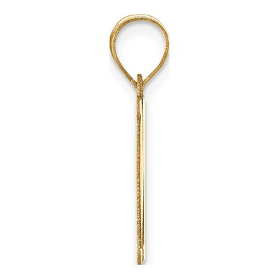 14K Yellow Gold Letter M Pendant – view 3