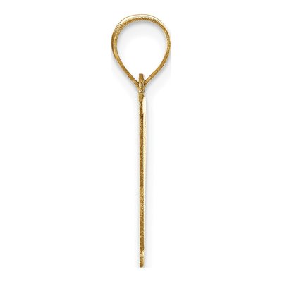 14K Yellow Gold Letter P Pendant – view 3