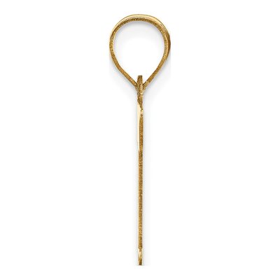 14K Yellow Gold Letter T Pendant – view 3
