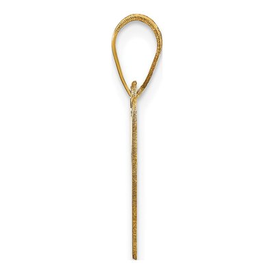 14K Yellow Gold Bubble Letter A Pendant – view 3