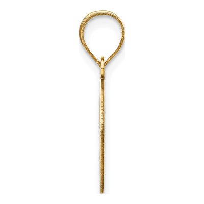 14K Yellow Gold Bubble Letter G Pendant – view 3