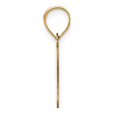 14K Yellow Gold Bubble Letter P Pendant – view 3