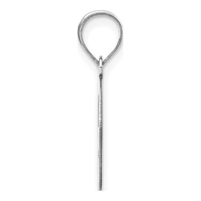 14K White Gold Bubble Letter G Pendant – view 3