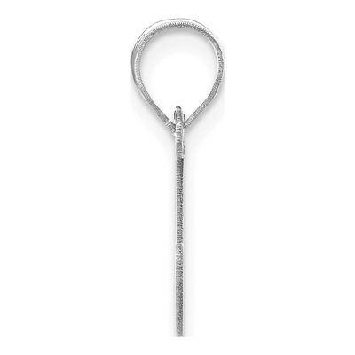 14K White Gold Bubble Letter J Pendant – view 3