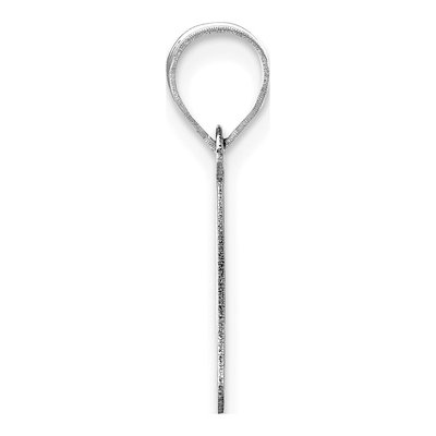 14K White Gold Bubble Letter P Pendant – view 3