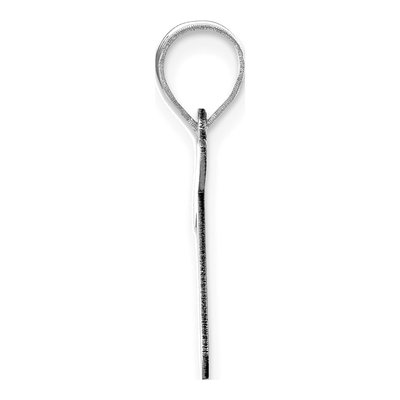 14K White Gold Bubble Letter T Pendant – view 3