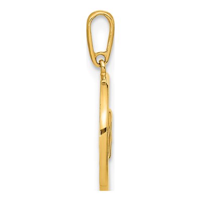 14K Yellow Gold Dream Circle Pendant – view 3