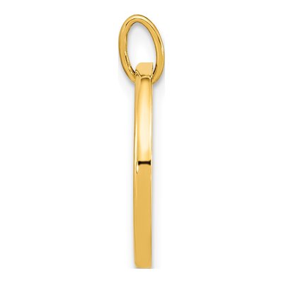 14K Yellow Gold Mother of Pearl Earth Pendant – view 2