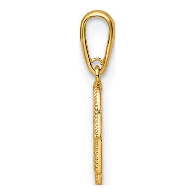 14K Yellow Gold Hamsa for Kids Pendant – view 3