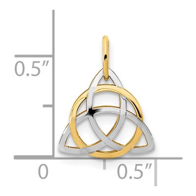 14K Yellow Gold Celtic Pendant – view 4