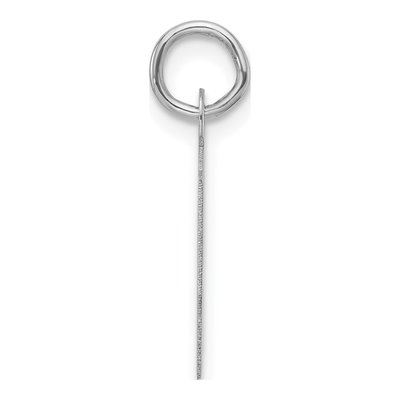 14K White Gold Letter H Pendant – view 3