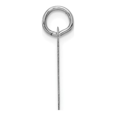 14K White Gold Letter J Charm – view 3