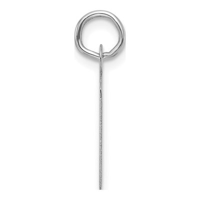 14K White Gold Letter M Charm – view 3