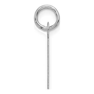 14K White Gold Letter P Pendant – view 3