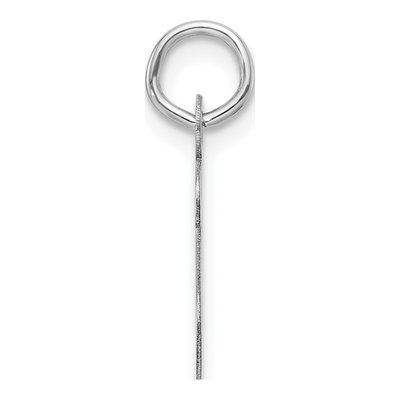 14K White Gold Block Letter S Charm – view 3