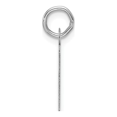 14K White Gold Letter T Charm – view 3