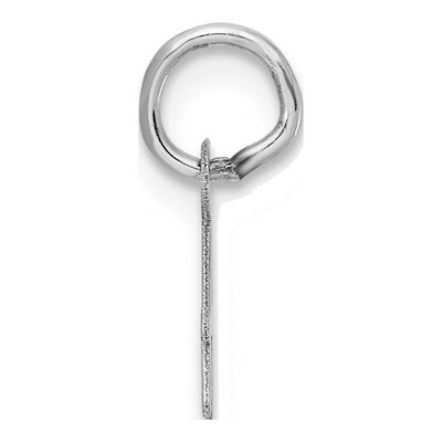 14K White Gold Script Letter A Charm – view 3