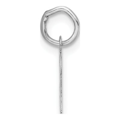 14K White Gold Script Letter B Pendant – view 3