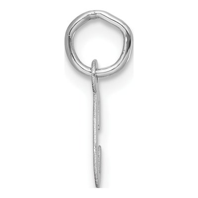 14K White Gold Script Letter C Pendant – view 3