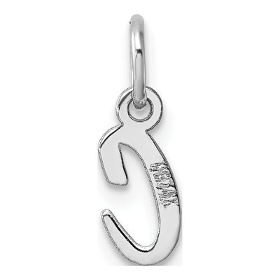 14K White Gold Script Letter C Pendant – view 4