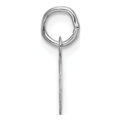 14K White Gold Letter G Charm – view 3