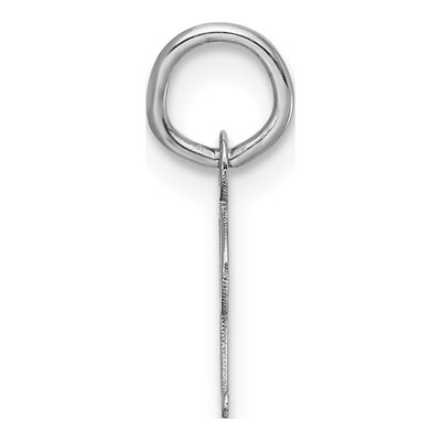 14K White Gold Initial I Charm – view 3