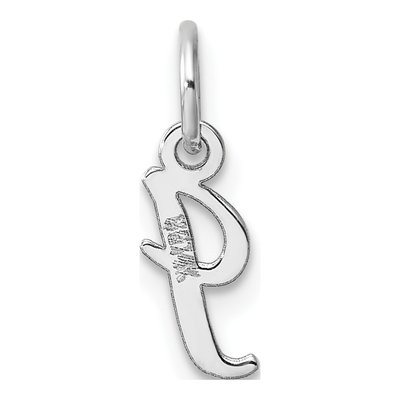 14K White Gold Initial I Charm – view 4