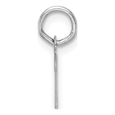 14K White Gold Script Letter K Pendant – view 3