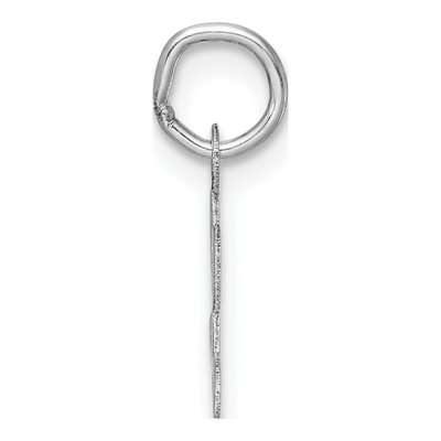 14K White Gold Script Letter L Charm – view 3