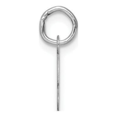 14K White Gold Script Letter S Pendant – view 3