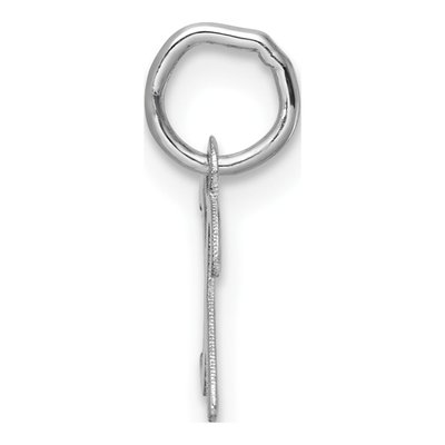 14K White Gold Letter X Pendant – view 3